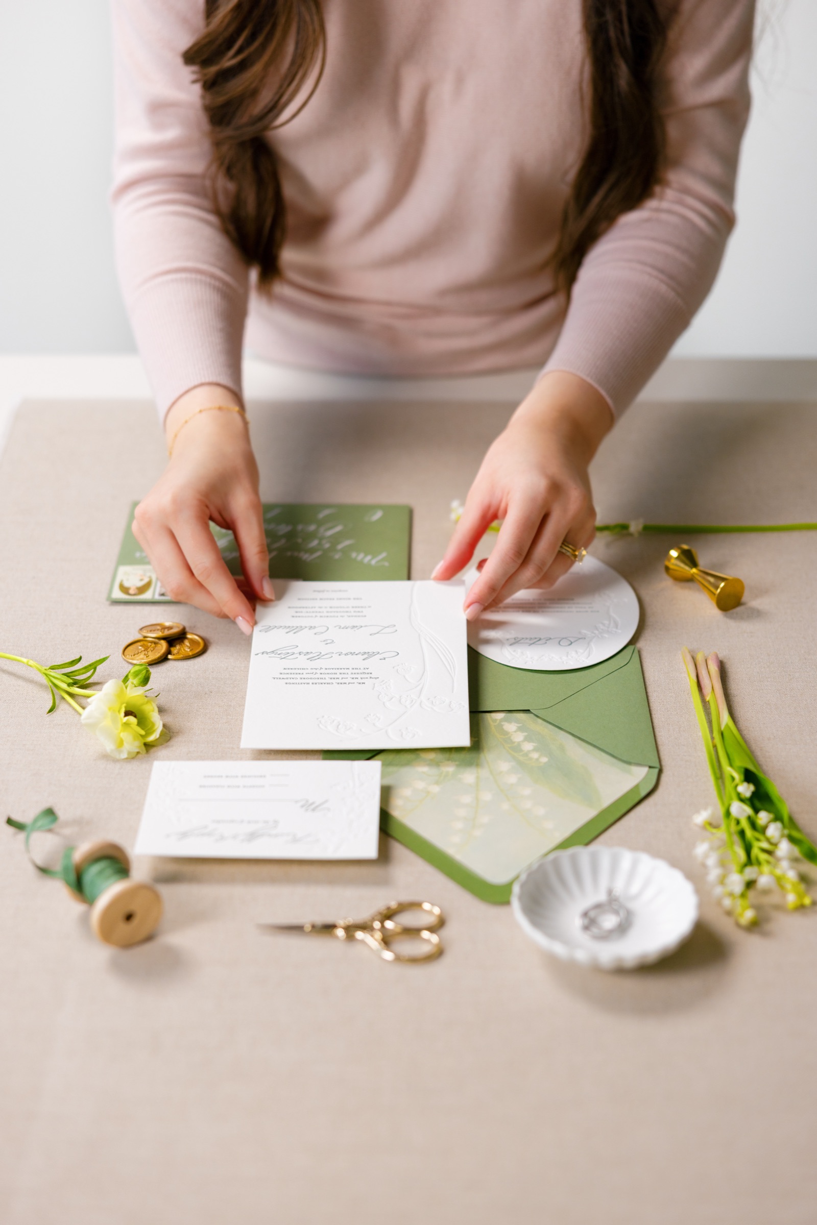 Covenant Calligraphy wedding stationery